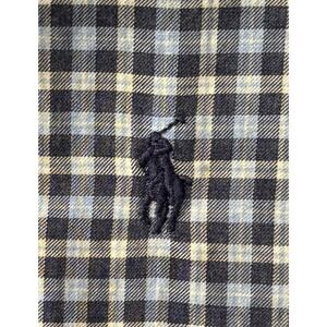 Ralph Lauren Button Down Shirt Men's XL Blue Yellow Gingham Check Long‎ Sleeve